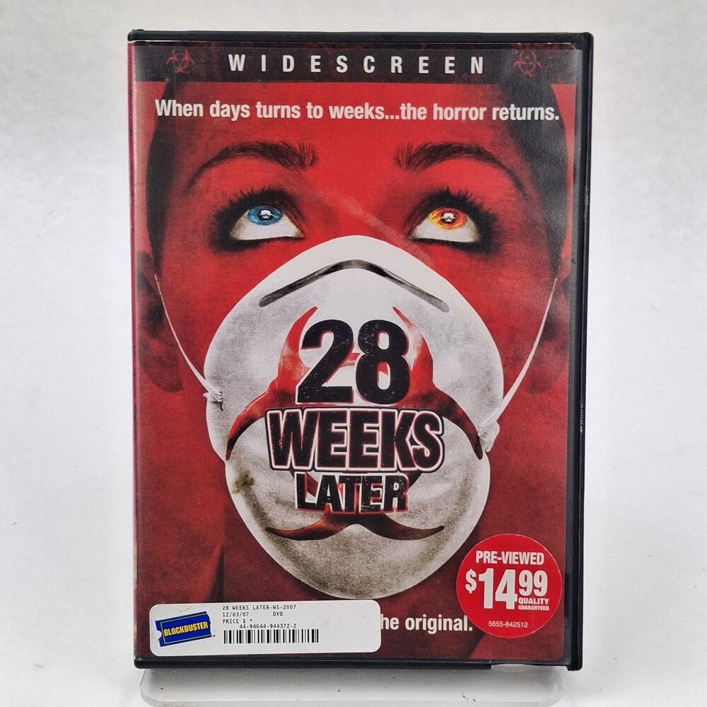 28 Weeks Later DVD Widescreen Horror R 2007 20th Century Fox Zombies Movie